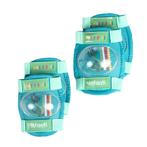 Set De Casco Y Rodilleras Green Infanti