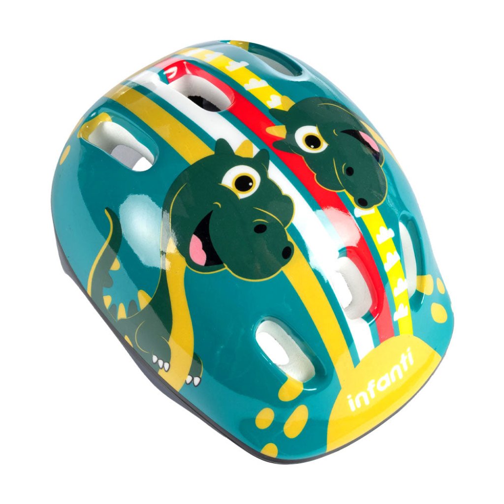 Set De Casco Y Rodilleras Green Infanti