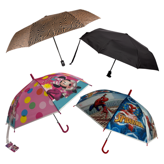 Combo Familiar 35% Off, 4 Paraguas: 2x Niños y 2x Adultos. Antes $35.780