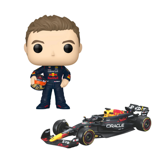 Combo Max Verstappen Funko + Auto Escala 1:43 RB20