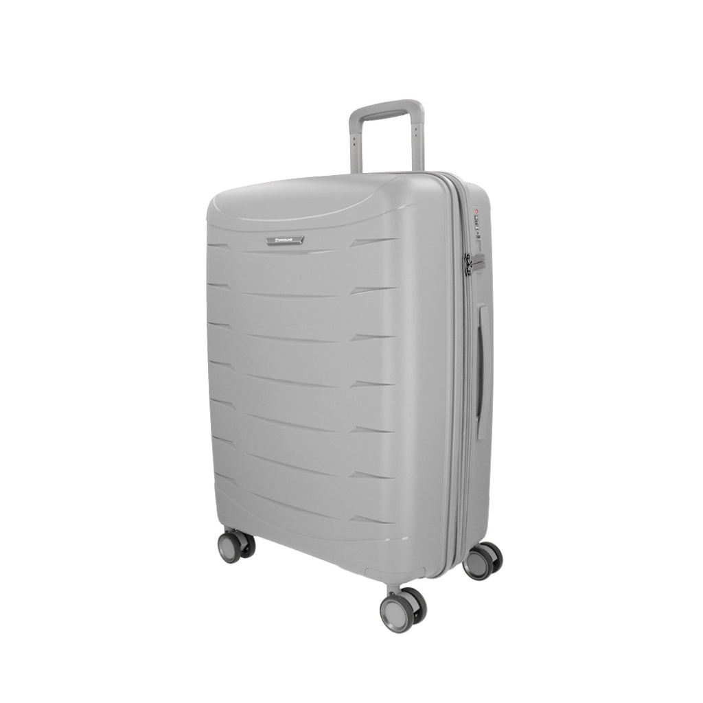 Maleta mediana Saxoline Moonstone Impact Pro Plateada