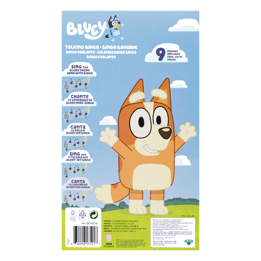 Bluey Peluche Bingo Con Sonidos