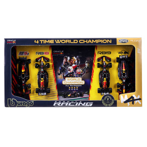 Pack 4 Auto M4X Campeón Red Bull Racing 1:43 Verstappen