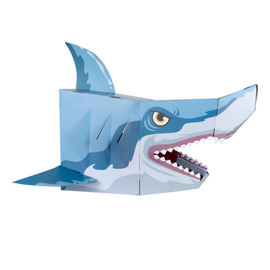 Máscara 3D Tiburón Para Armar