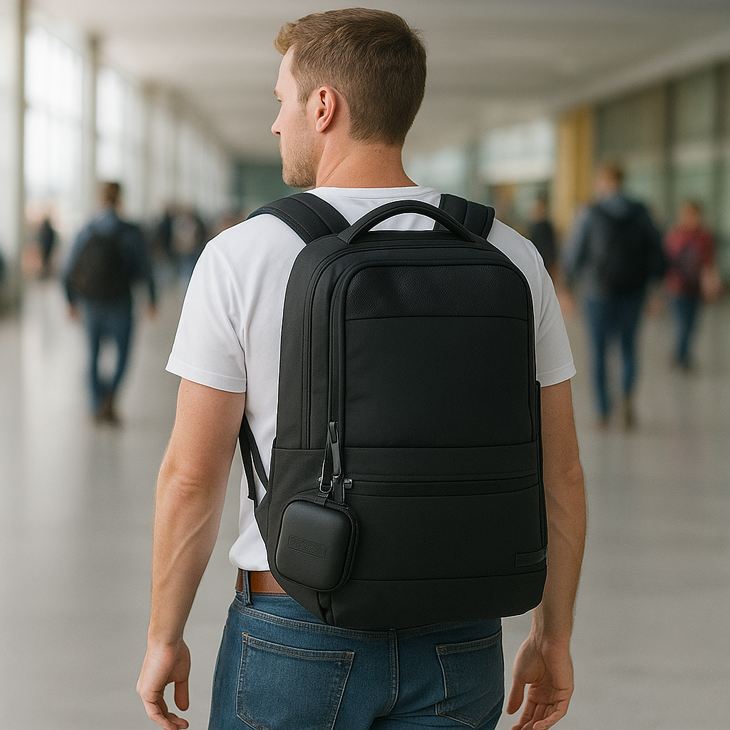 Mochila de Viaje Viral (Cabina). Resistente al Agua. 23L Antirrobo. Airpack Premium. Negra