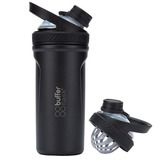 Vaso Shaker Proteina Termico Malibu Negro