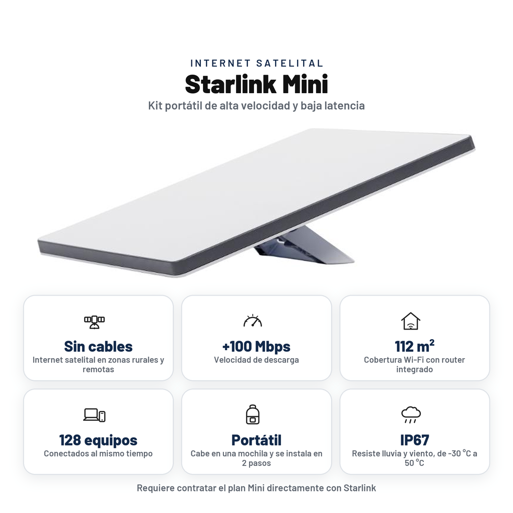 Starlink Mini Kit Satelital | Tienda Copec