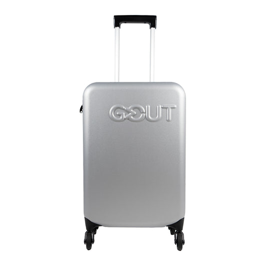 Maleta Cabina. Expandible-Plegable. Ultra Compacta Gris Claro