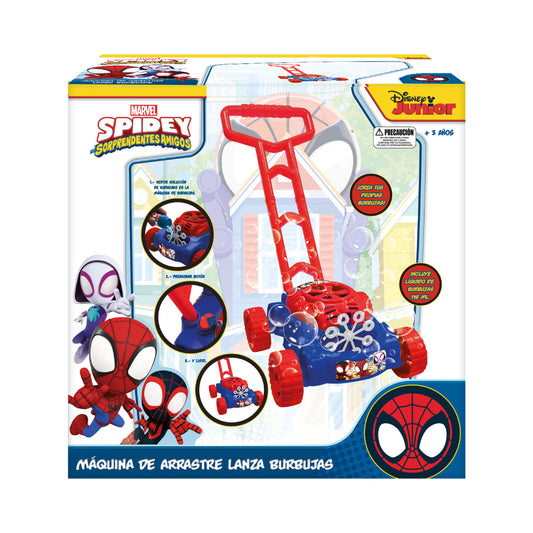 Máquina Lanzador De Burbujas Arrastre Spidey Marvel