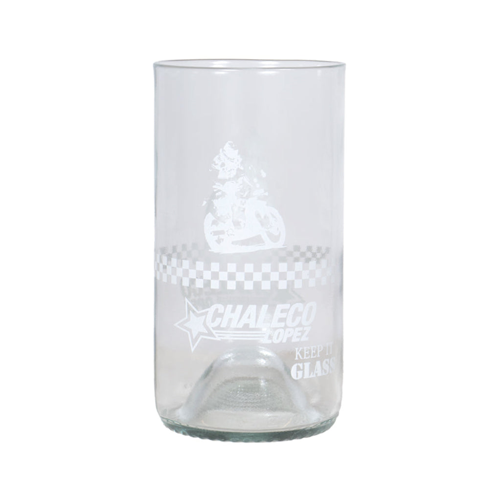 Set de 2 Vasos de Vidrio Reciclado Chaleco López 2024