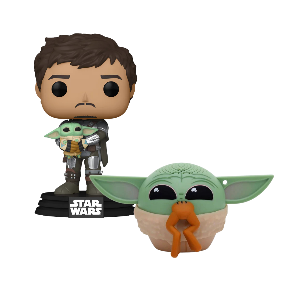 Combo Grogu Funko + Parlante Bitty Boomers
