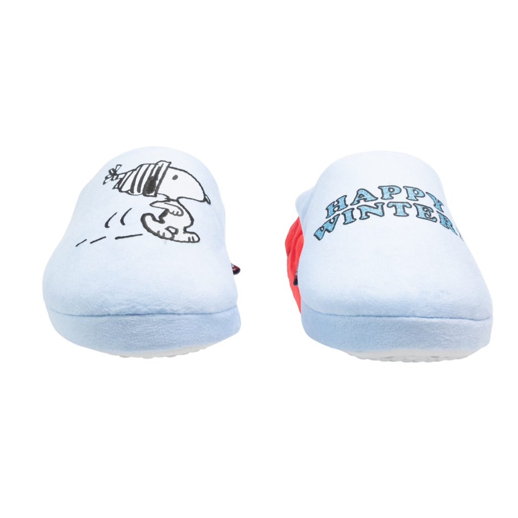 Pantufla Mujer Snoopy Celeste
