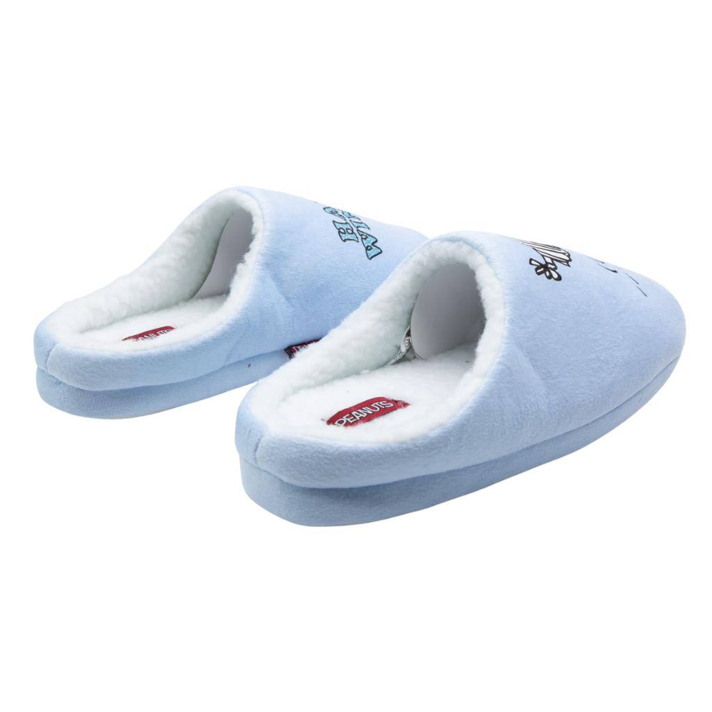 Pantufla Mujer Snoopy Celeste