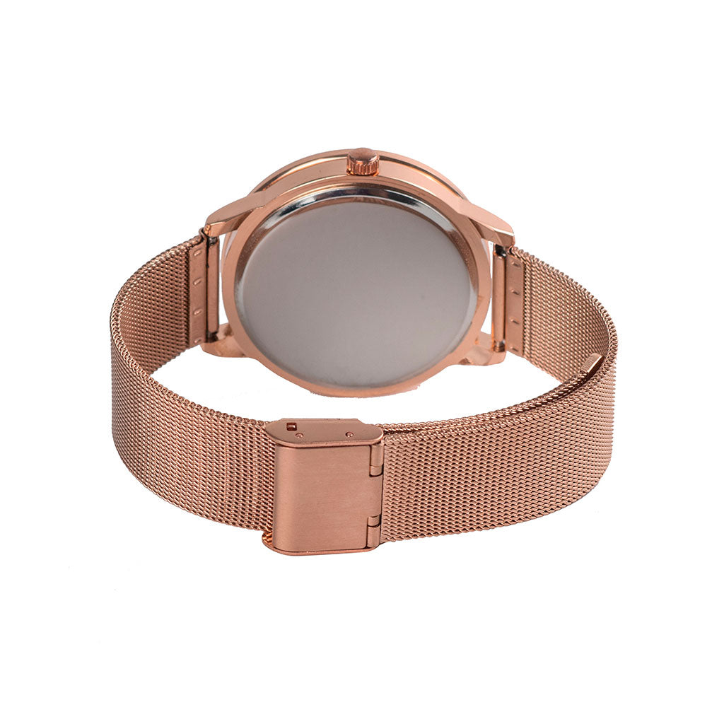 Reloj Mesh 1 Dorado Rosa