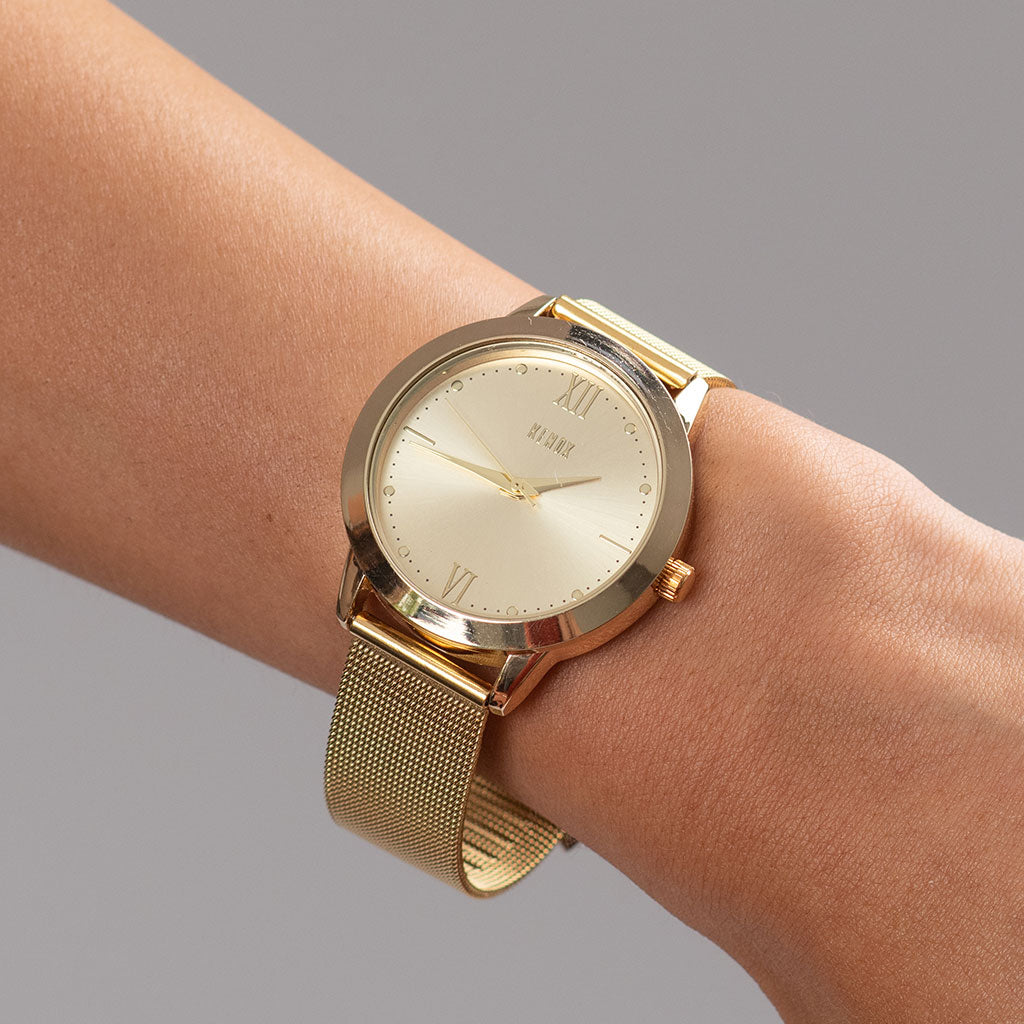 Reloj Mesh 1 Dorado