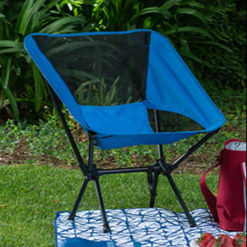 Silla Camping Plegable Azul
