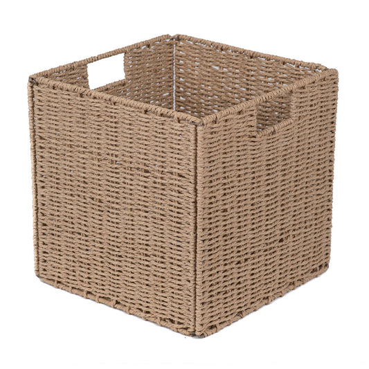 Canasto Deco Plegable Ratán