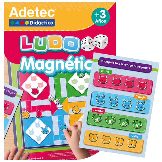 Juego Ludo, Incluye Dados - Láminas Magnéticas Interactivas