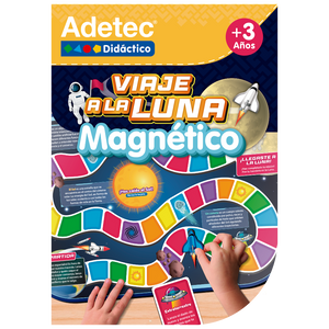Juego Viaje A La Luna, Incluye Dados - Láminas Magnéticas Interactivas