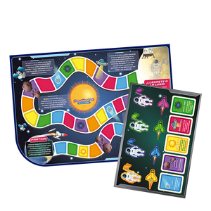 Juego Viaje A La Luna, Incluye Dados - Láminas Magnéticas Interactivas