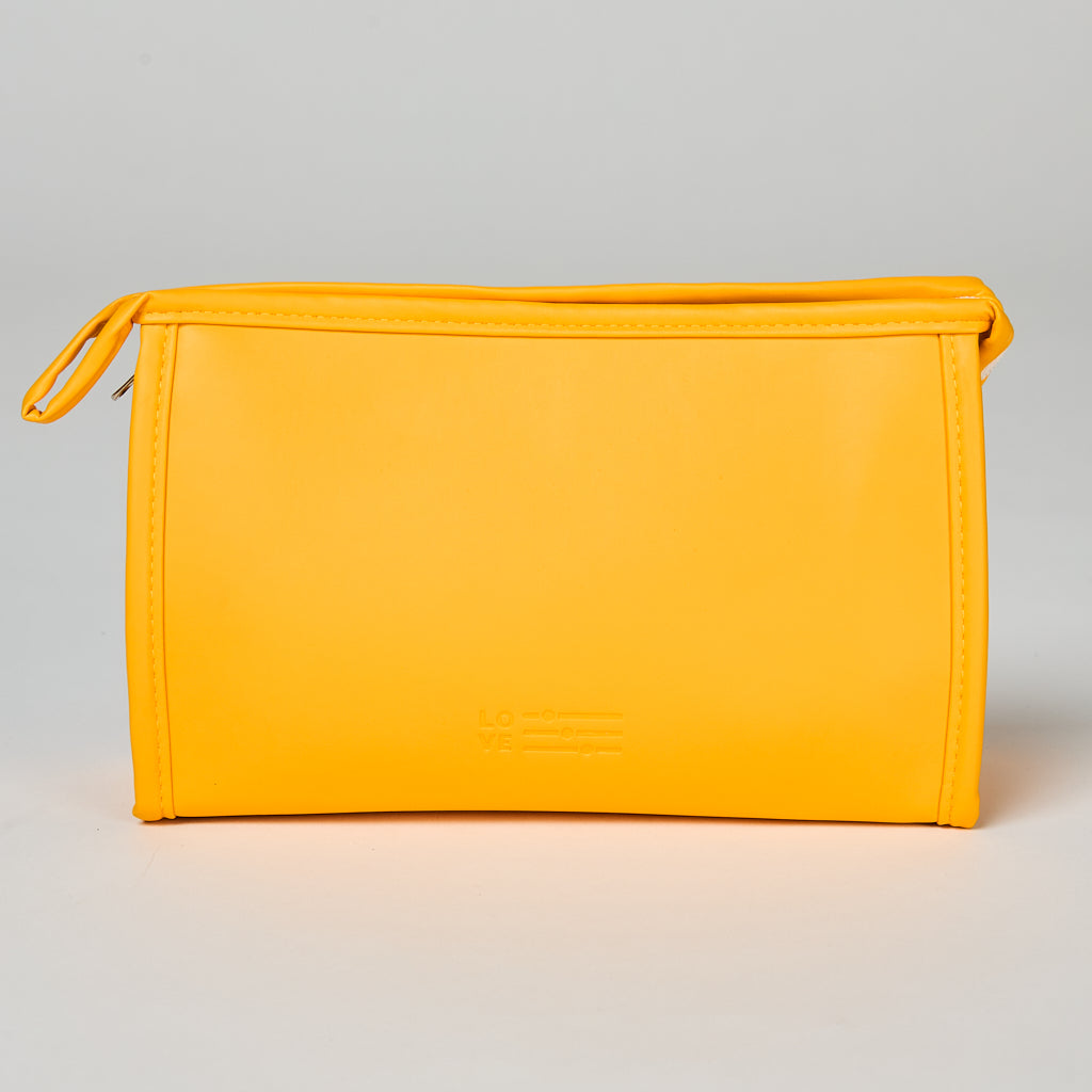 Cosmetiquero Bicolor Mediano Mostaza