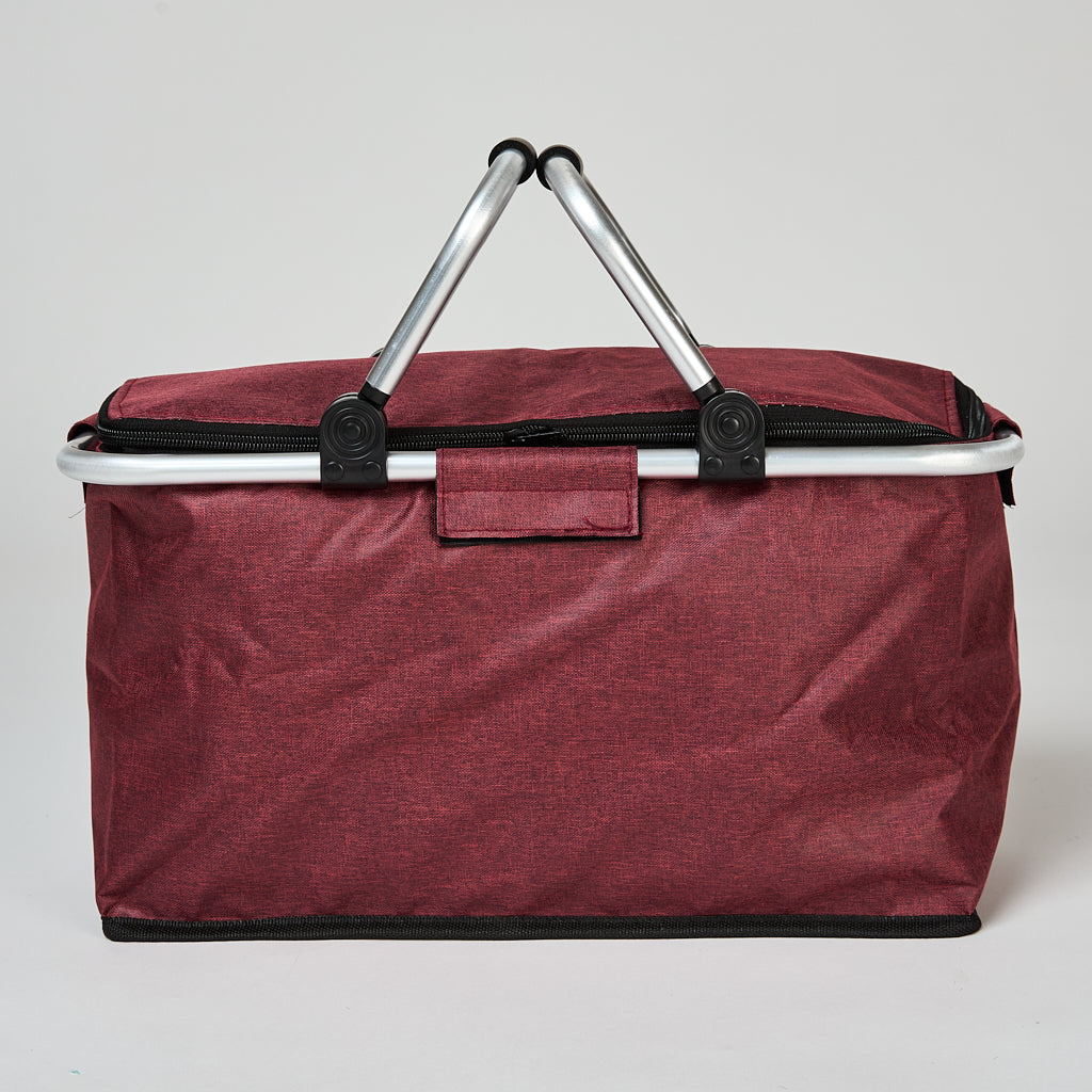 Cooler Plegable Manillas 18Lt Rojo