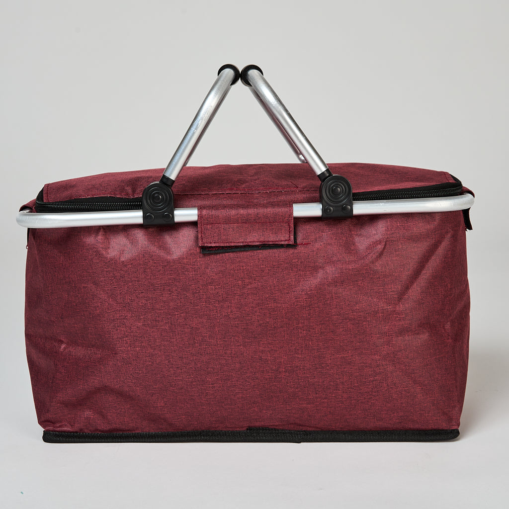 Cooler Plegable Manillas 18Lt Rojo