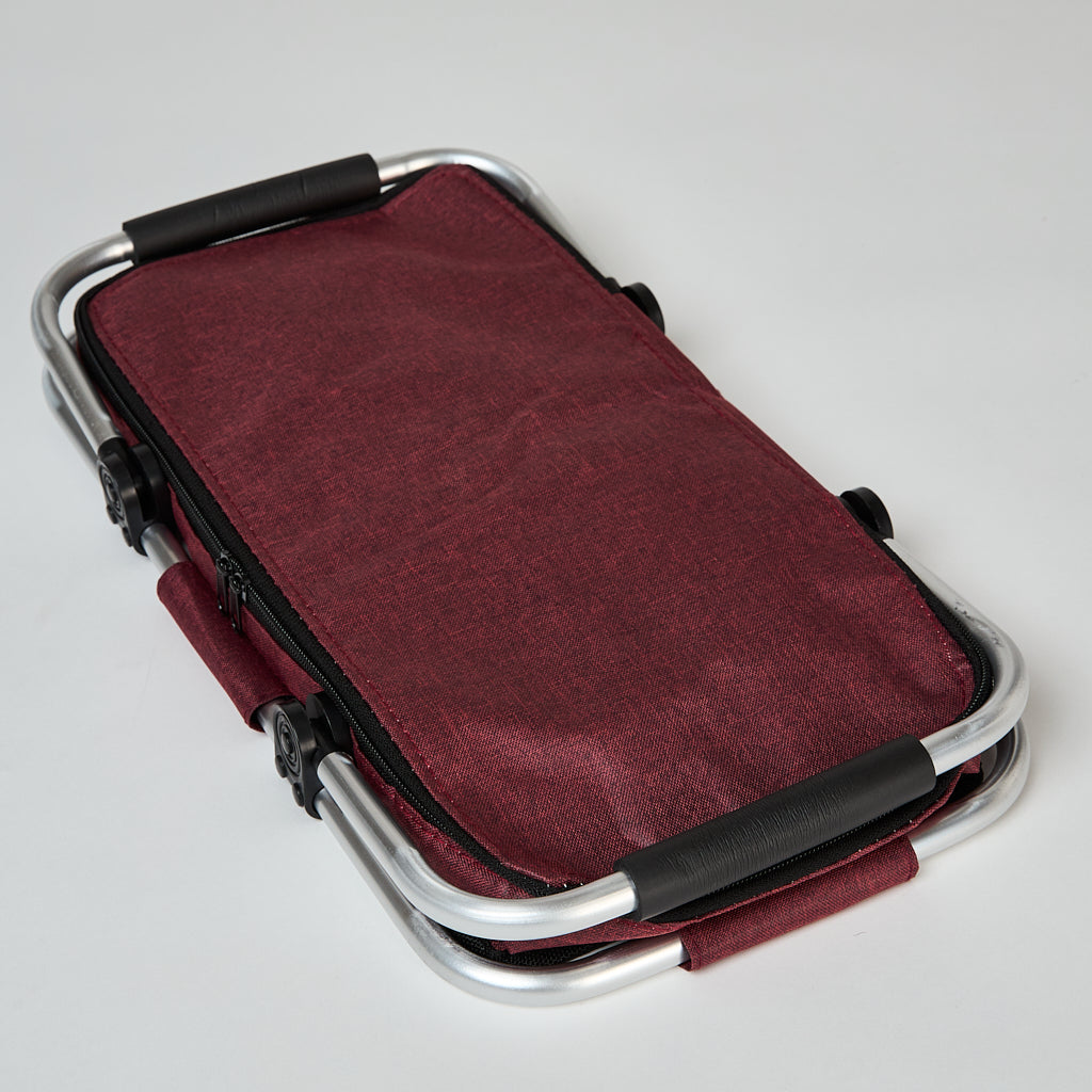 Cooler Plegable Manillas 18Lt Rojo