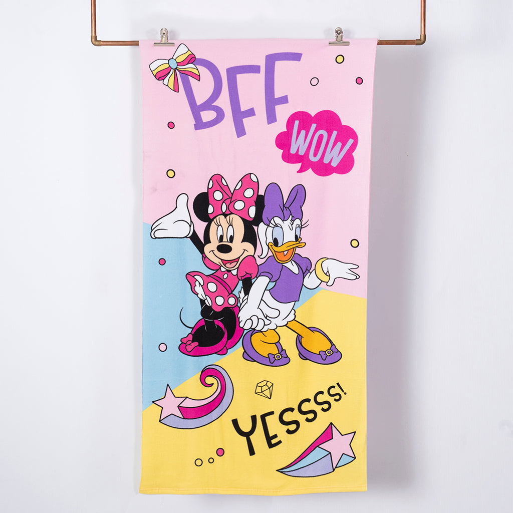 Set Toalla Playa 70X140 Cms + Jockey + Bolso Minnie