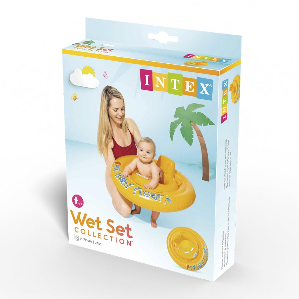 Flotador Inflable Circular Para Bebé Intex My Baby Float 70Cm