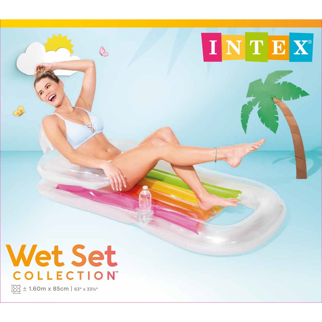 Colchoneta Sillón Inflable Intex King Kool Lounges, Colores Surtidos