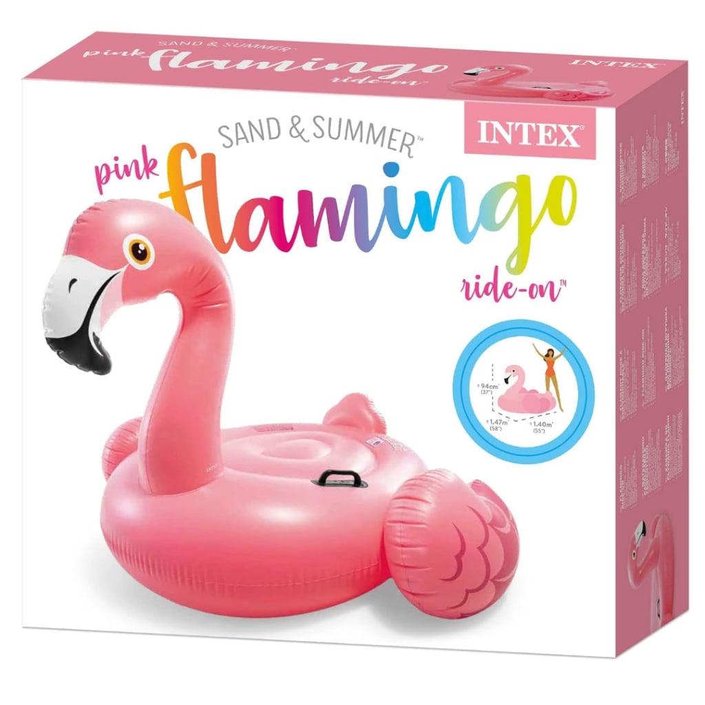 Flotador Flamenco Gigante Inflable Intex 142 X 137 X 97 Cm