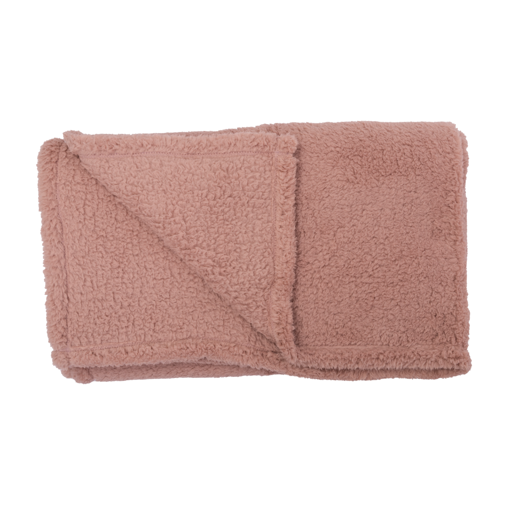 Manta Sherpa 125x150cm Rosado