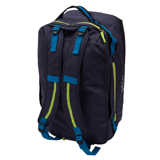 Bolso / Mochila XL Viaje. Resistente al Agua. 50L. Tirantes tipo Mochila ó Bolso. Gout Azul