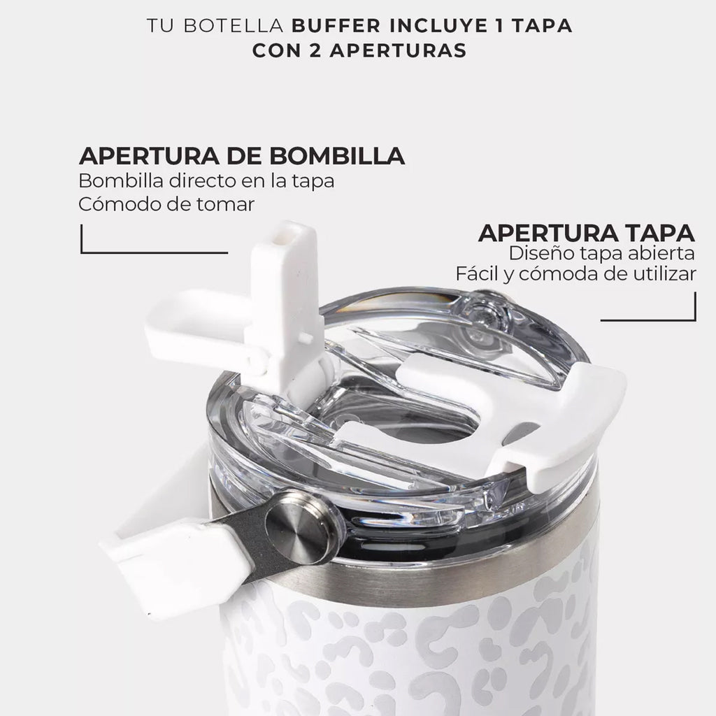 Mug Vaso Térmico Buffer Cuzco 800 ml Ice Leopardo