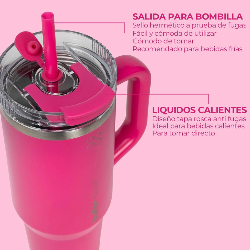 Botella Termica Mug Buffer Bora Bora 1,2Lt Frio y Calor Candy
