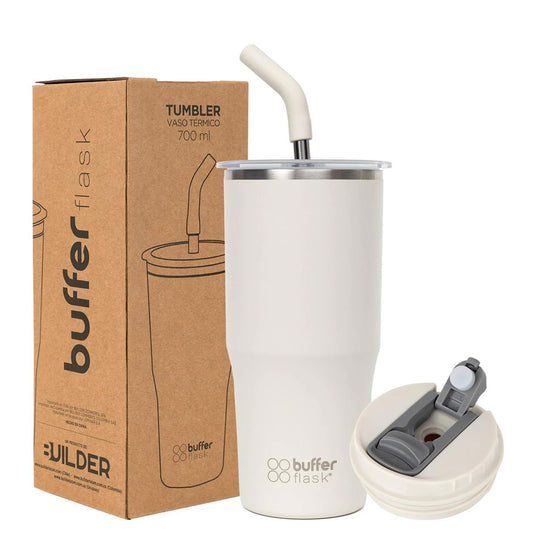 Mug Vaso Térmico Buffer Roques 750 ml +Tapas Ivory