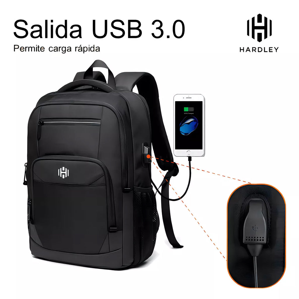 Mochila Urbana Hardley London Color Negro