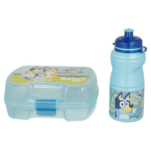 Set 2Pcs Premium Portasandwich+Botella Bluey