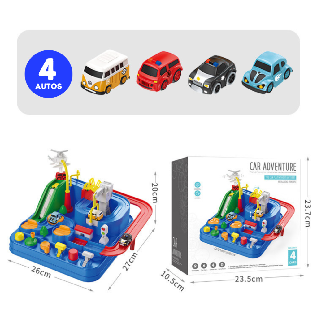 Pista De Autos Didáctica (3 A 10 Años)