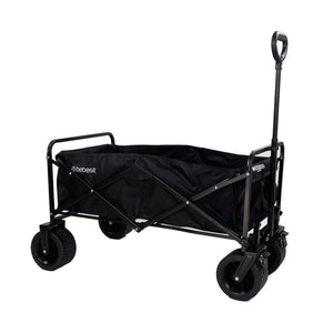 Carrito Plegable Camping Playa Niños Negro
