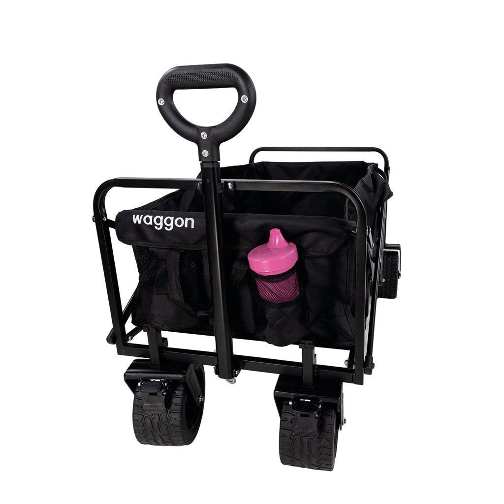 Carrito Plegable Camping Playa Niños Negro