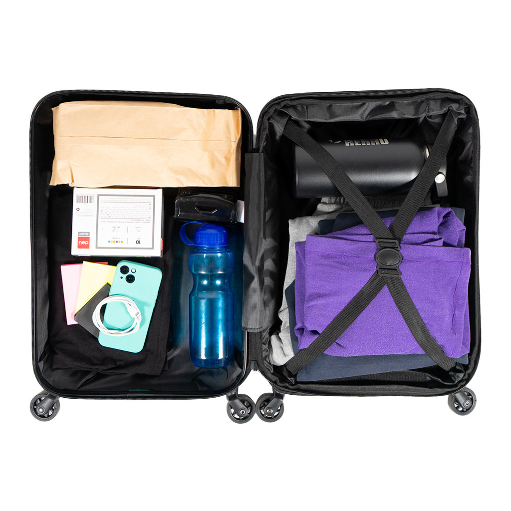 Maleta Cabina. Expandible-Plegable. Ultra Compacta Negra