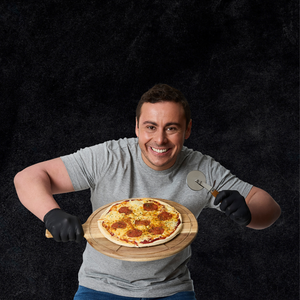 Set Tabla Para Pizza Y Cortador. 90 años