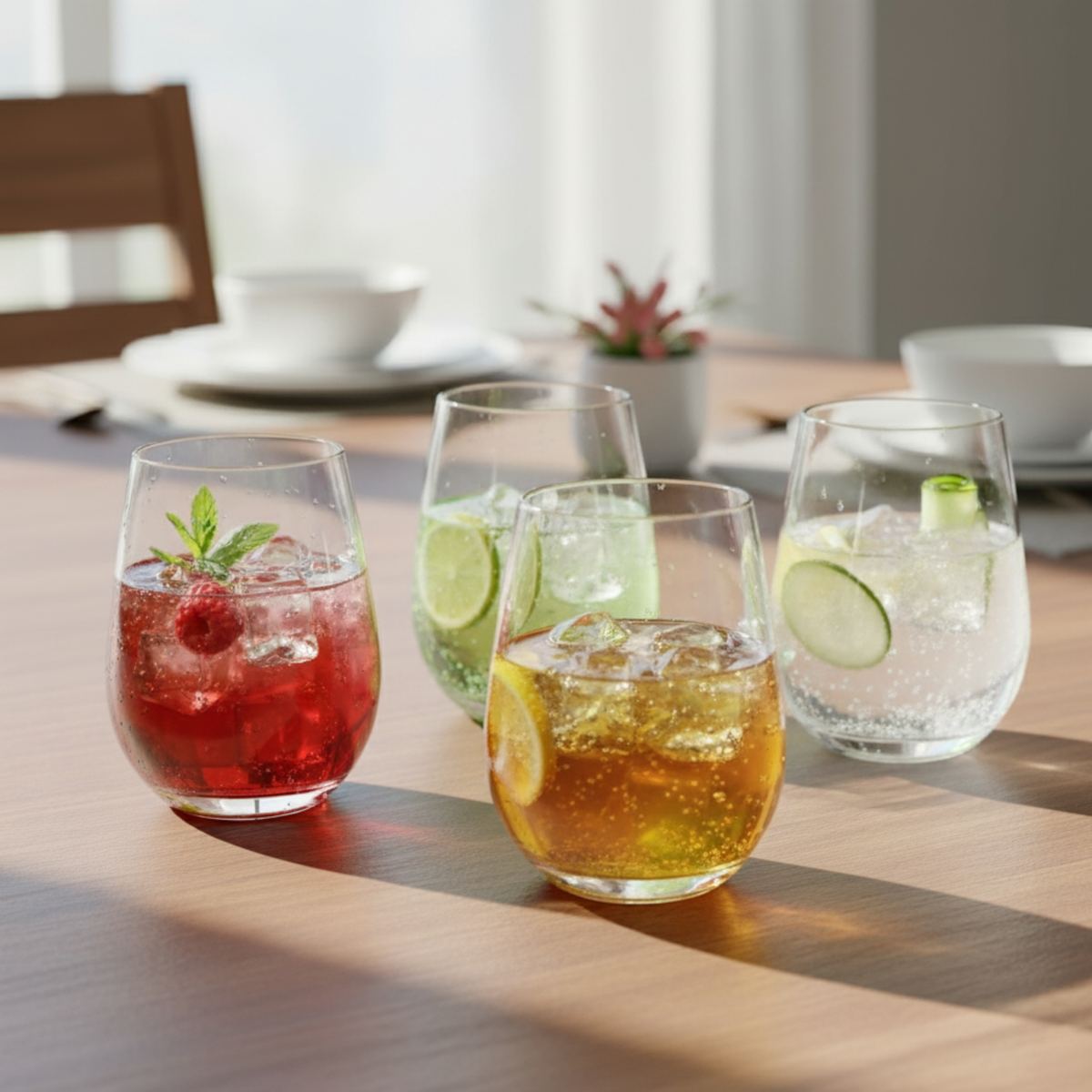 Combo 12 Vasos-Copa sin Tallo Hausmann 610ml.