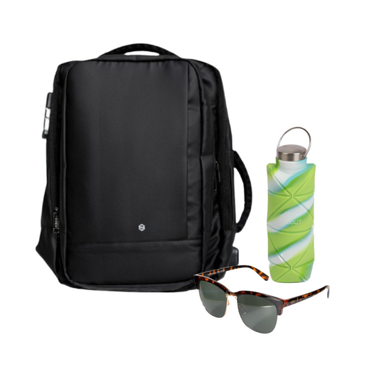 Combo 49% OFF: Mochila Viral 30L + Lentes de Sol Rotter & Krauss M2 + Botella 700ml Gout Verde