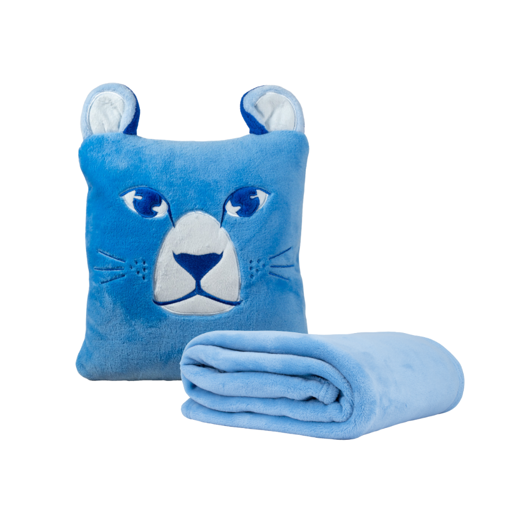 Manta Cojín Infantil 2 en 1 Diseño Puma