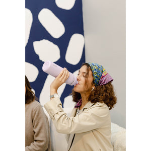 Botella Agua Térmica Buffer Morea 700ml +4 Tapas Lila