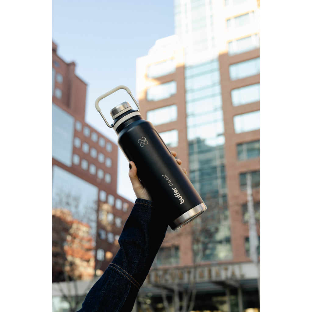 Botella Agua Termica Buffer Mallorca 1 litro Negro