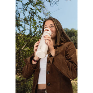 Botella Agua Térmica Buffer Morea 700ml +4 Tapas Pink Leopardo